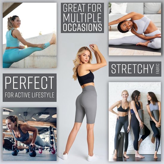 Dames Sportshorts met Hoge Taille voor Activiteiten zoals Hardlopen en Yoga — afbeelding 5