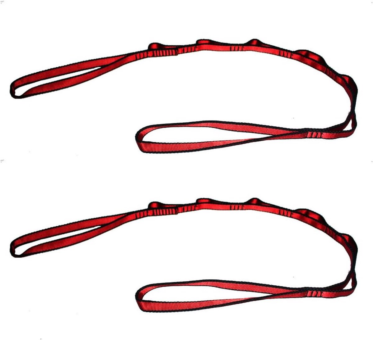 Verlengband voor Yoga-Hangmat - Verstelbaar, Nylon, Draagkracht 23 kN - Extensie Strap voor Pilates en Fitness - Rood