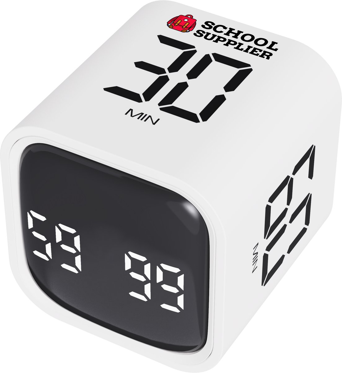 School Supplier FLOW - Kubus Timer - Focus Timer - Digitale Afteltimer - USB-C
