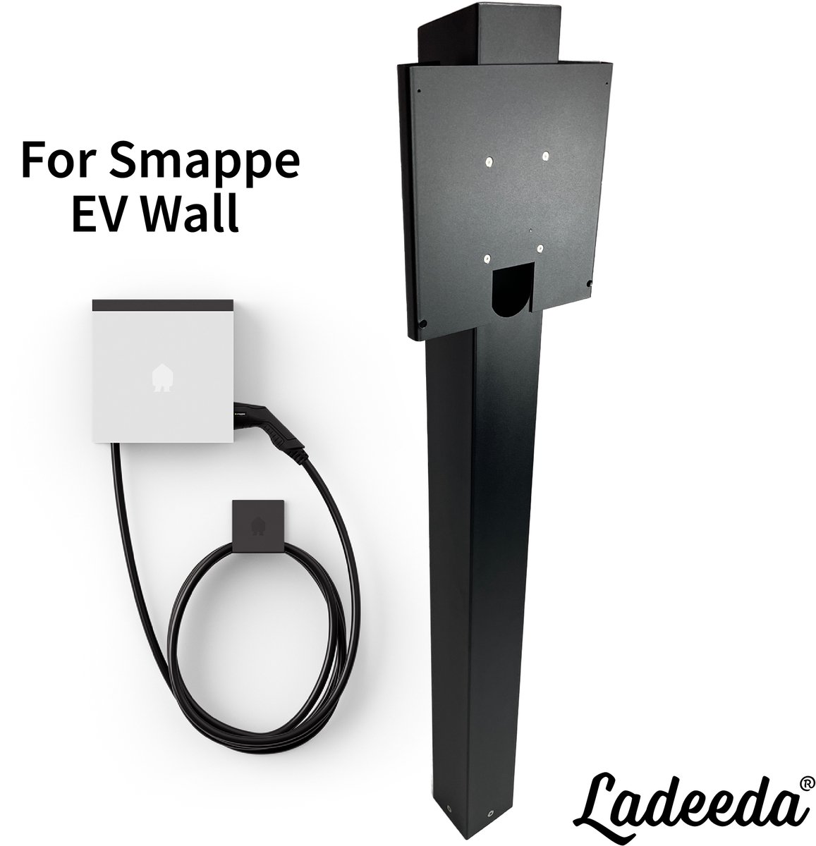 Premium RVS Laadpaal Pedestal voor Smappee EV Wall - 10 Jaar Garantie