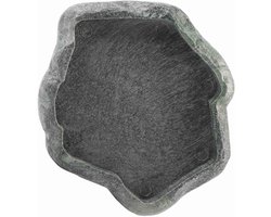 Reptile Water Sheet ABS Resin Durable Repti Rock Feeder Water and Feeder voor Schildpad en Hagedis - Robuust Voer- en Soakkom voor Dierenverzorging en Huisdieren (S)