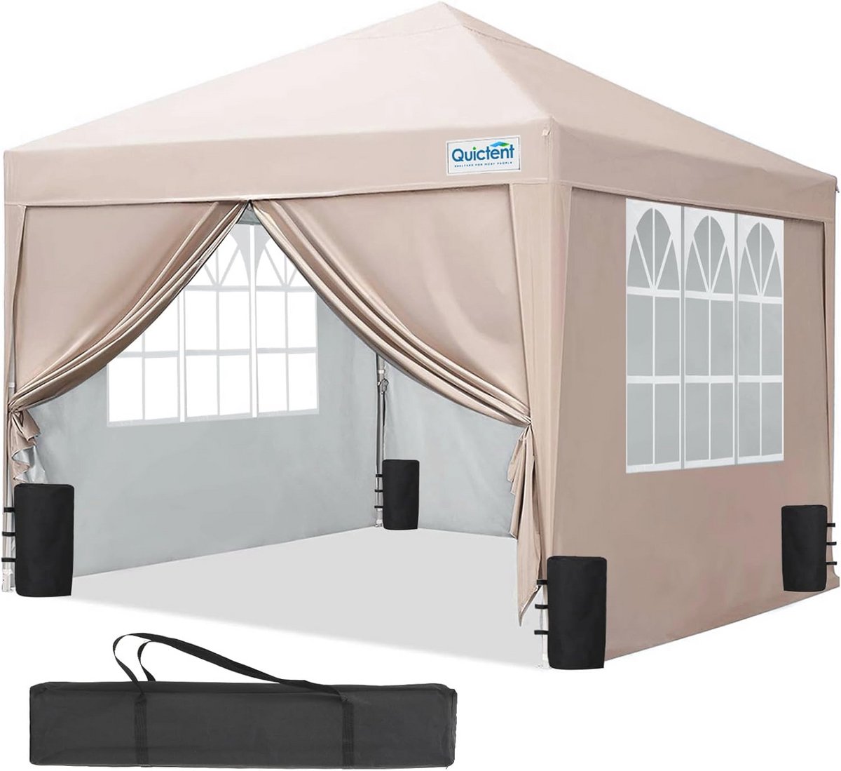 Waterdicht 3x3 Tuinpaviljoen met 4 Zijpanelen en Zandzakken voor Feesten