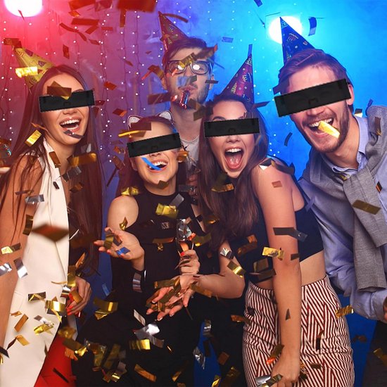 Darryy 3 stuks rechthoekige zonnebril, censuurbril, zonnebril, pixelige mozaïekbril, grappige partybrillen voor carnaval, party, cosplay, kostuum, Halloween, verjaardag — afbeelding 2