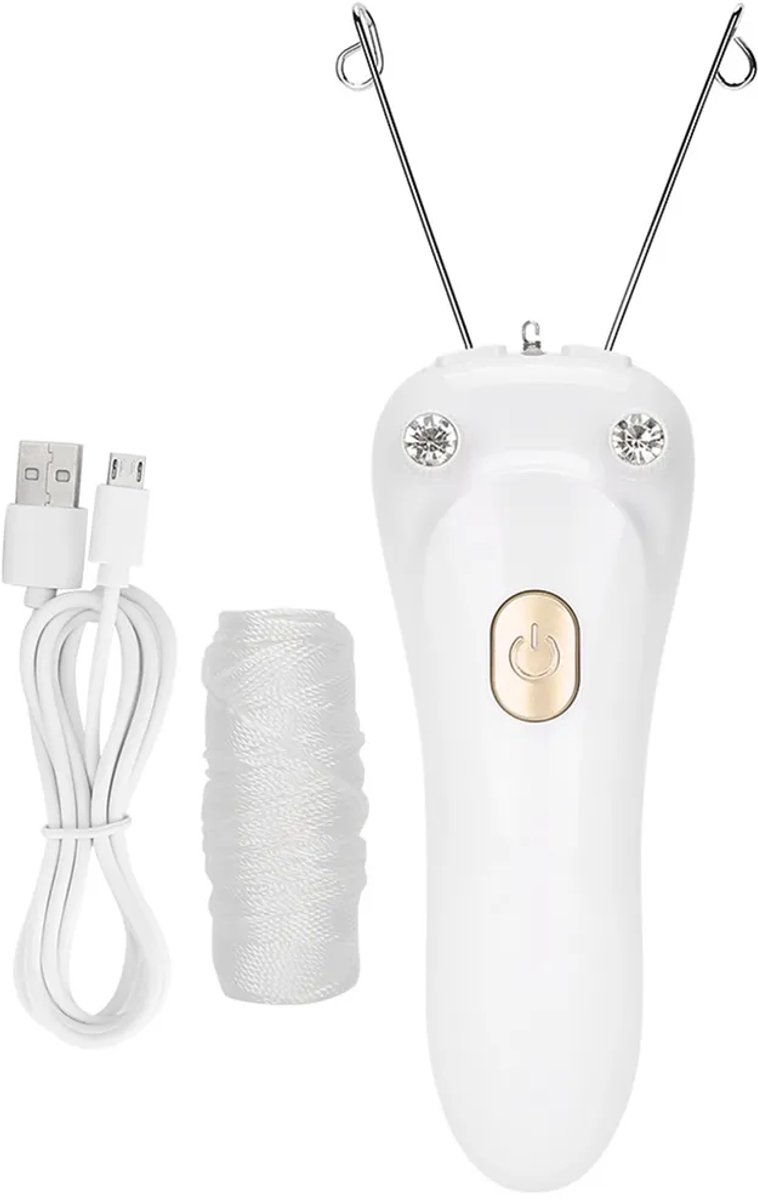 VT Goods - Elektrische Draadepilator - Haarverwijderaar - Opladen Via USB - Goud - Katoenen Draadepilator - Handig voor Thuisgebruik - Compact en Li..