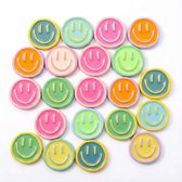 Gekleurde smiley koelkast magneten set van 20 stuks – decoratieve whiteboard magneten met vrolijke gezichten voor koelkast, keuken en kantoor
