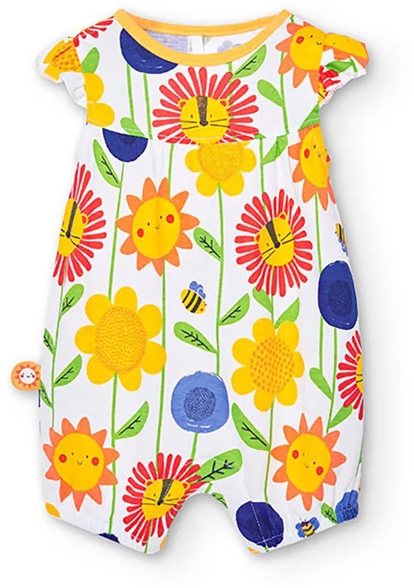 Boboli 128090 Mouwloze Romper Veelkleurig 1 Months Kinderen
