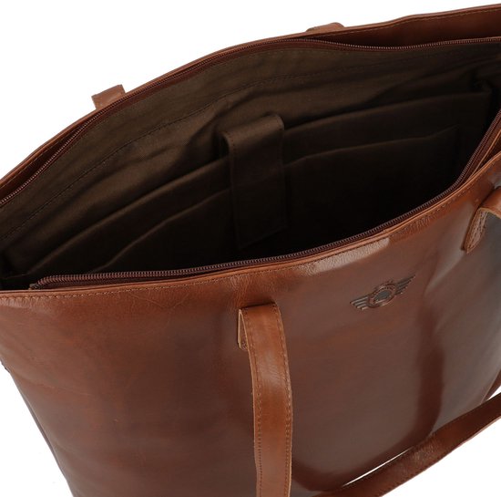 Sac cabas Vintage Greenburry XXL en Cuir 47 cm Compartiment pour ordinateur portable