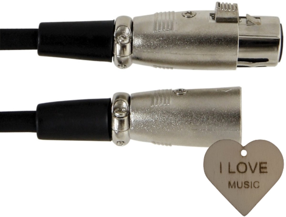 GEWA microfoonkabel Basic Line 3 m XLR met Specter sleutelhanger