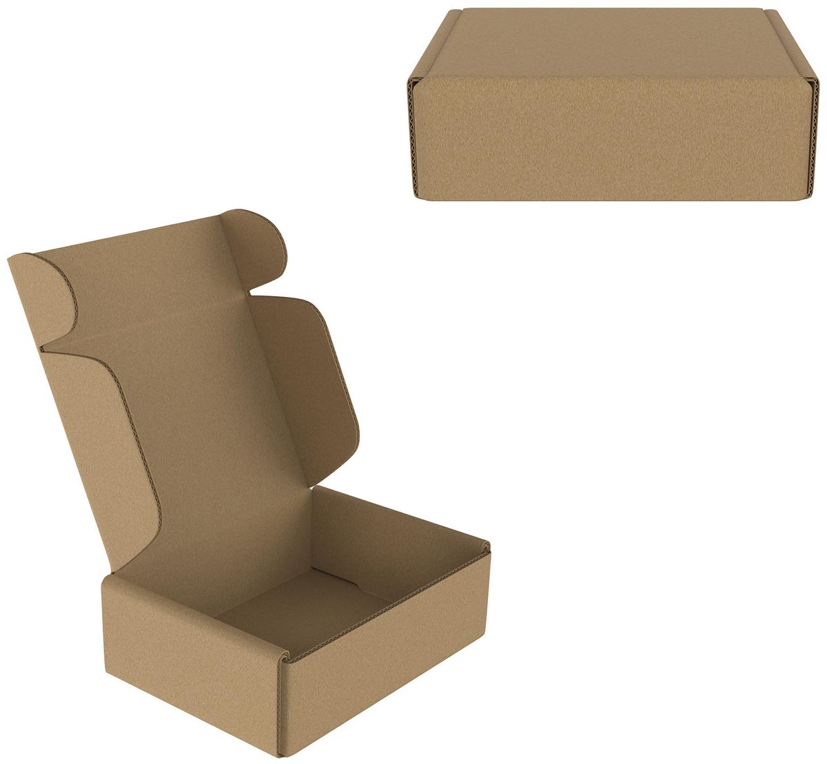 Aufun Vlakke verzenddozen-20 Stuks-15*10*4cm-Voor Postkantoor Magazijn En Kantoor -Als Documentendozen-Bruin
