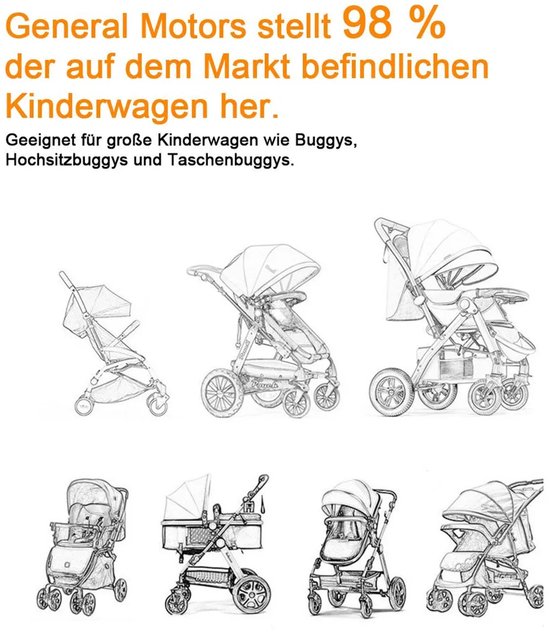 Voetenhoezen voor kinderwagens, warme winterslaapzakken, water- en winddichte, verdikte universele voetenhoezen voor kinderwagens 80*38CM van Merkloos — afbeelding 3