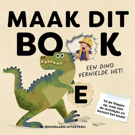 Maak dit boek - Een dino vernielde het - cover
