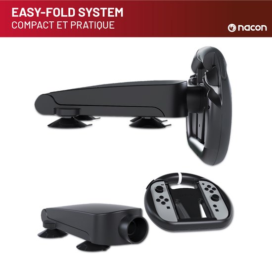 Opvouwbaar Stuur voor Nintendo Switch 2 Joy-con - Racing stuur - Zwart van DOBE — afbeelding 2