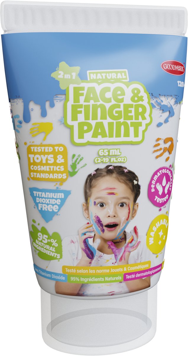 Natural Face & Fingerpaint - 65 Ml - Wit