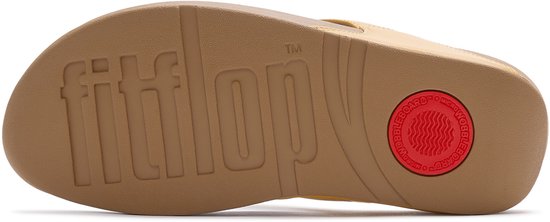 FitFlop Lulu Leather Toepost Dames Slippers - Turmeric