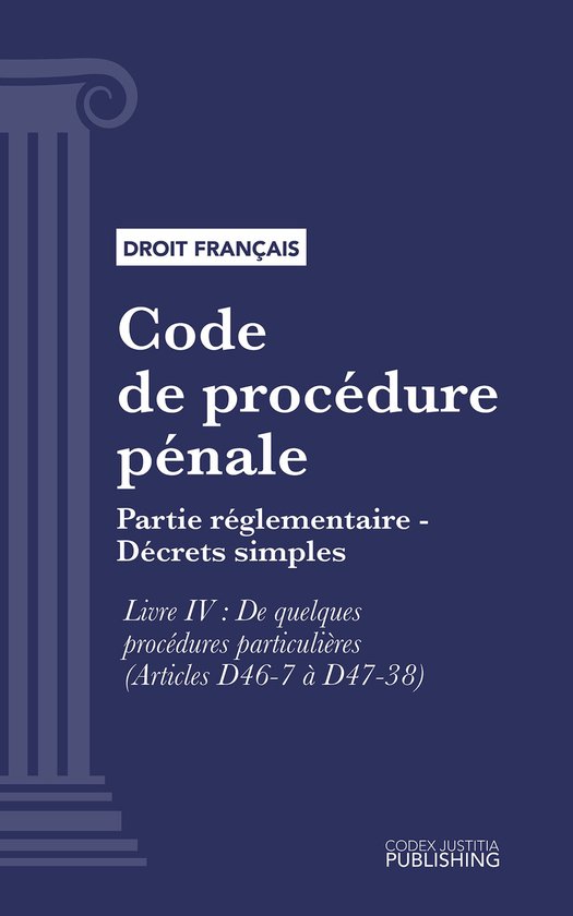 Code de procédure pénale - cover