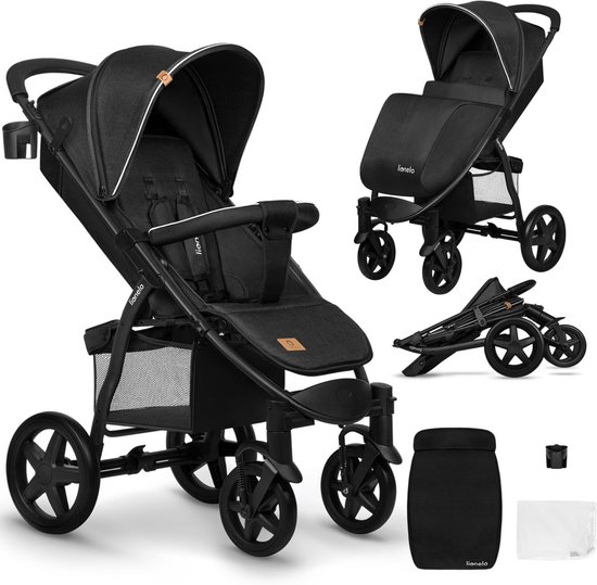Lionelo Annet Plus - Kinderwagen 2in1 - inklapsysteem - XXL dakje - tot 22 kg