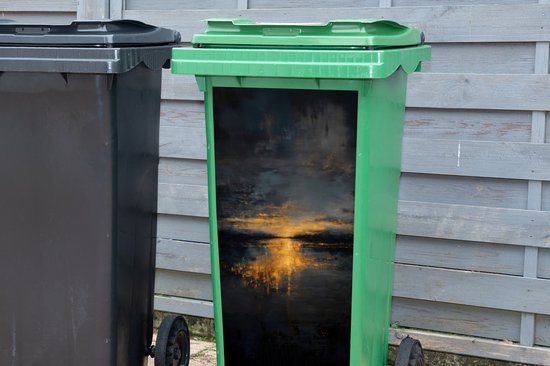 Autocollant de conteneur Réflexion Dorée sur Water - 38x80 cm - Autocollant Kliko