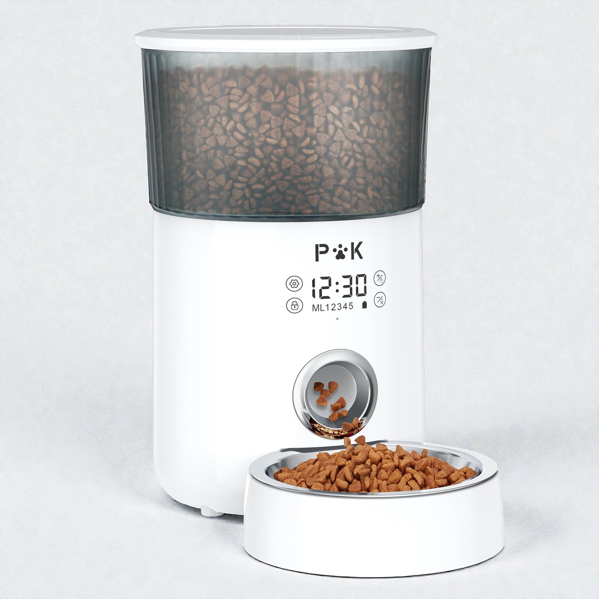 PUPPY KITTY Automatische voerbak - Kat en Hond - 4L inhoud - Voerautomaat - Voerdispenser -Inclusief Nederlandse Handleiding -Wit