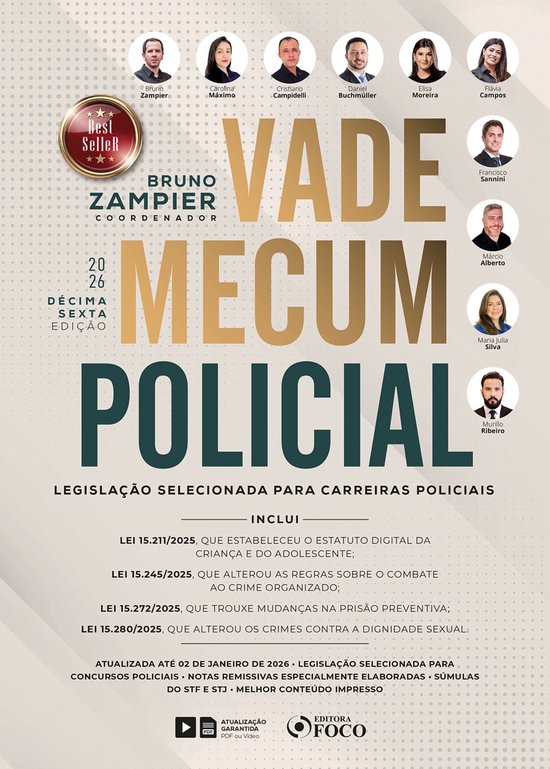Vade mecum policial: legislação selecionada para carreiras ... - cover