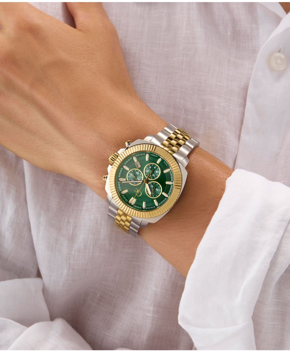 Gc Gc Flair Coussin Chronograph Watch Twee Toon Case: 100% Stainless Steel | Armband: 100% Stainless Steel 44 Z46001G2MF, Z46002G9MF, Z46005G7MF