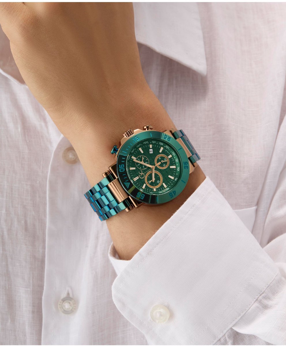 Gc Gc One Chronograph Watch Groente Case: 100% Stainless Steel | Armband: 100% Stainless Steel 44 Y70009G5MF