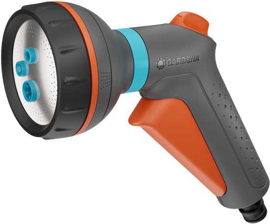 GARDENA multifunctionele broes met 4 sproeistanden, verstelbare waterstroom, UV-bestendig en vorstbeschermd