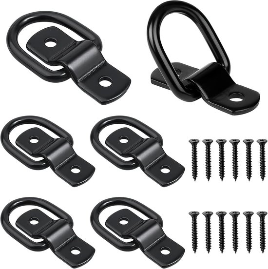 Pack of 6 Lashing Eyelets met Schroeven en Houder - D-Ring Lashing ...