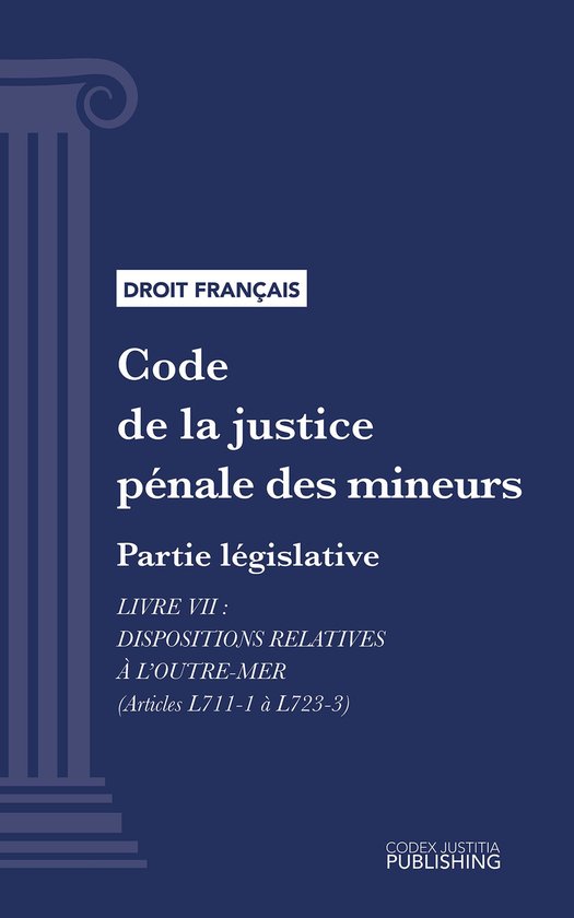 Code de la justice pénale des mineurs - cover