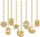 BTH - Eid Mubarak Slingers - Ramadan Decoratie - Suikerfeest - Versiering - Goud