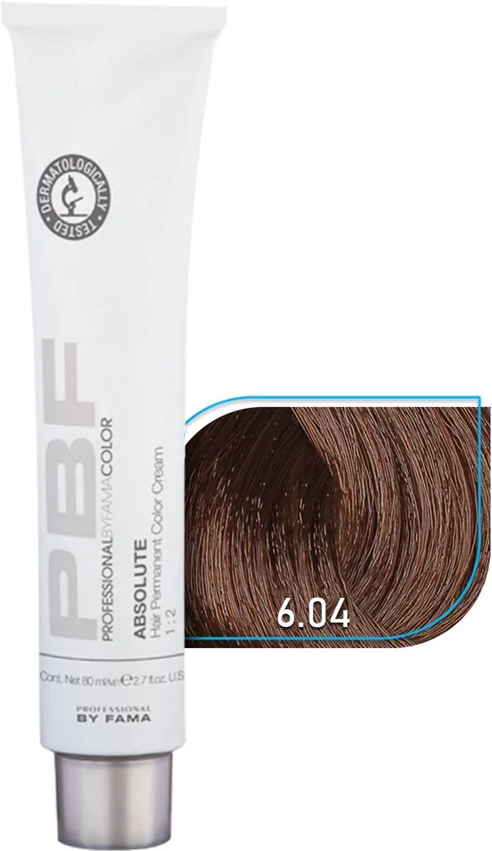 Professional by Fama Permanent Haarfarbe Absolute 6.04 80ML