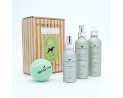 Puppy set 200ml Dog Shampoo + 150ml Dog Conditioner & Dry Shampoo + Anti Smell Spray + Dog Toy - Green Tea & Bergamot