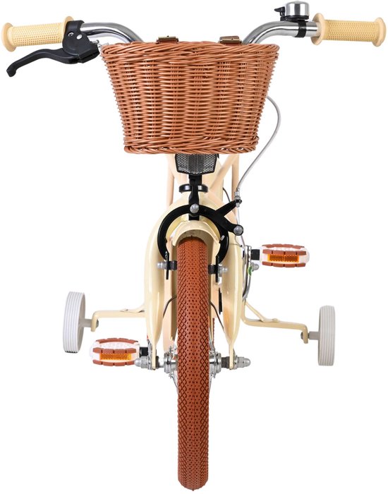 Volare Ashley Kinderfiets - Meisjes - 14 inch - Creme — afbeelding 4