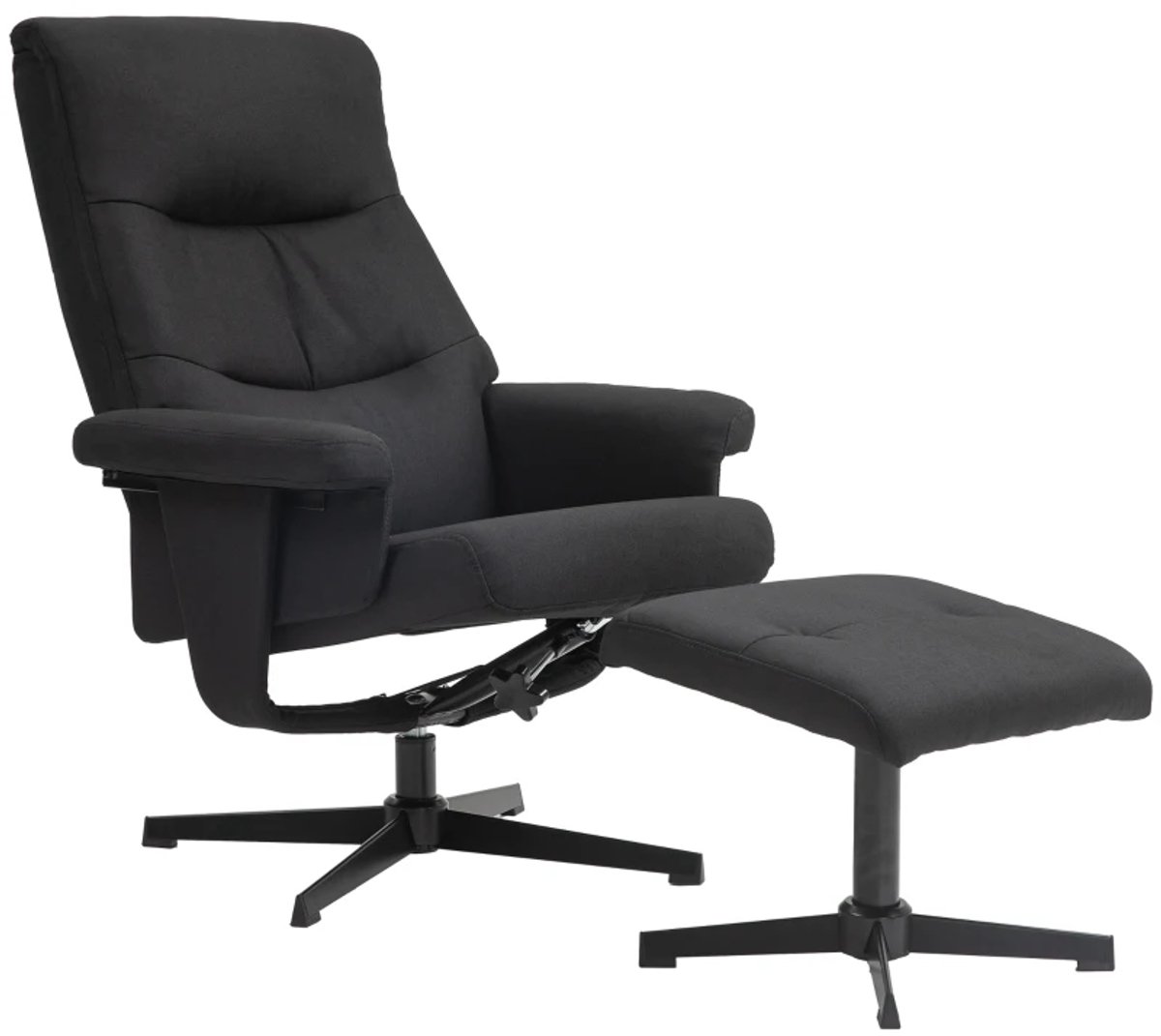 Relaxfauteuil met Voetenbank - Moderne Relaxstoel - 360° Draaibaar - Kantelbaar tot 135° -
