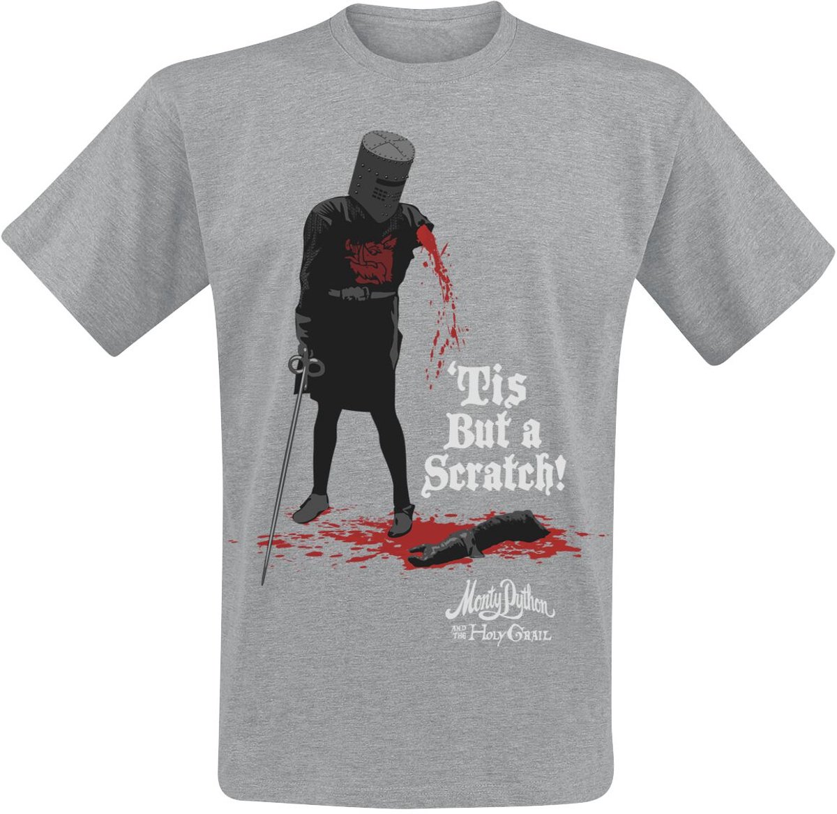 Monty Python Tis But A Scratch Unisex T-shirt - grijs - 4XL
