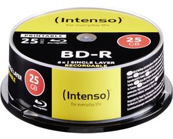 Intenso 5101114 Blu-ray BD-R SL disc 25 GB 25 stuk(s) Spindel Bedrukbaar