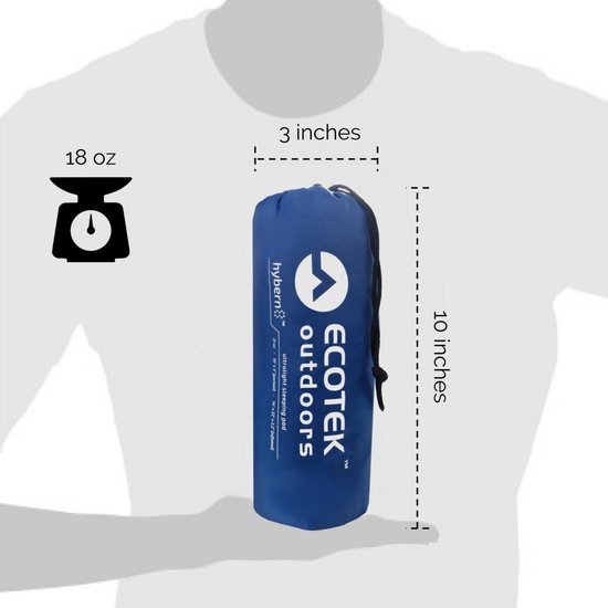 Ultralichte Opblaasbare Slaapmat met FlexCell Contour Design - Comfortabel, Warm en Duurzaam voor Wandelen en Kamperen — afbeelding 2