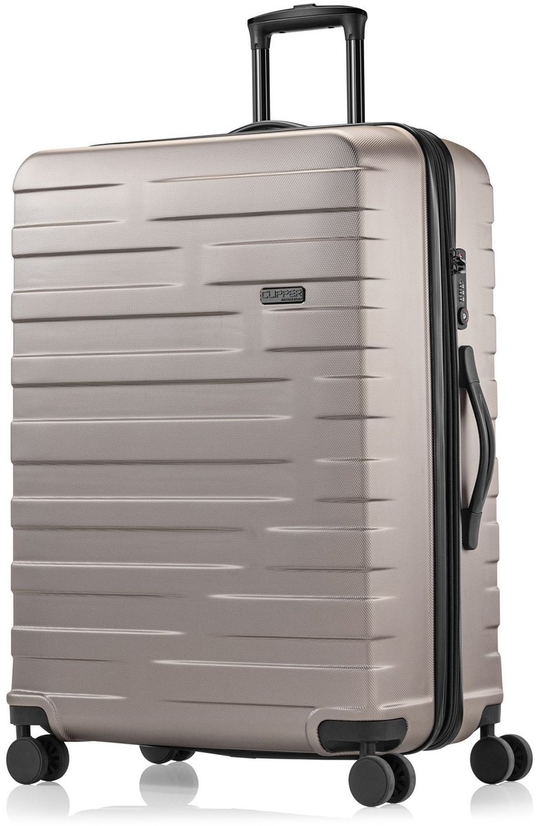 Pack Easy Clipper by Pack Easy Kosmo 4 wielen Trolley 75 cm met uitbreidingsplooi - Harde bagage - TSA slot - prosecco