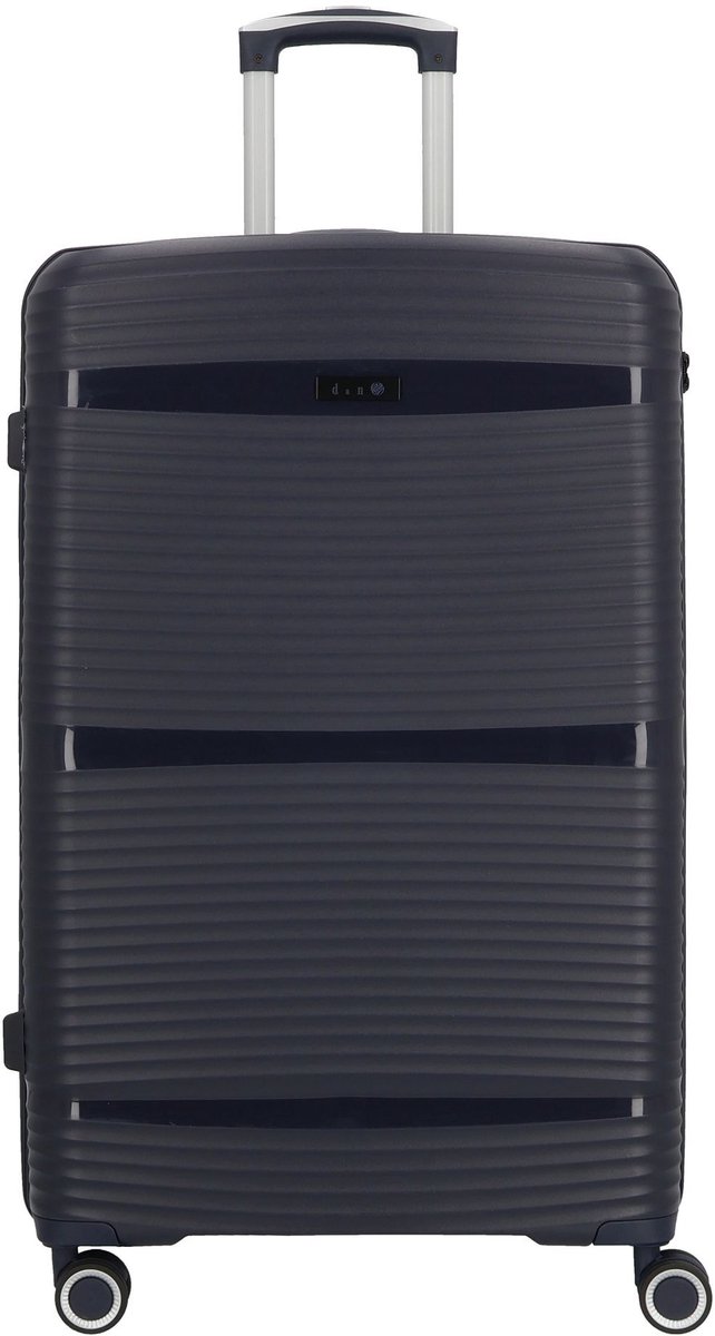 d & n Travel Line 4200 4 wielen Trolley L 77 cm - Harde bagage - TSA slot - darkblue