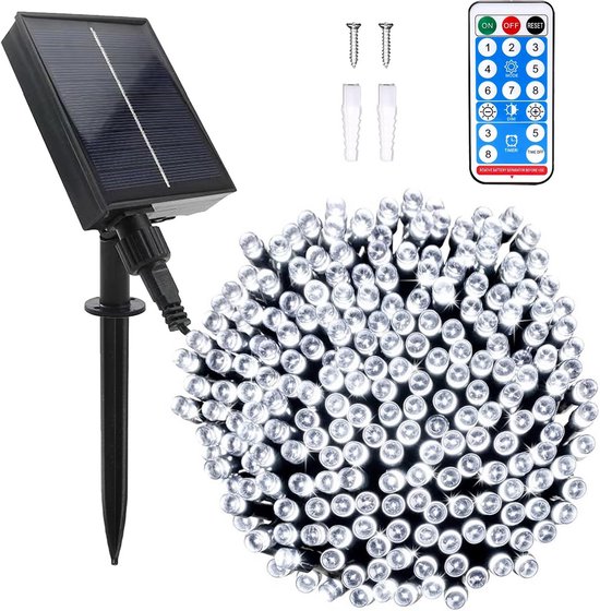 Lichtsnoer Op Zonne-Energie 22 M - 200 LED - 8 Verlichtingsmodi