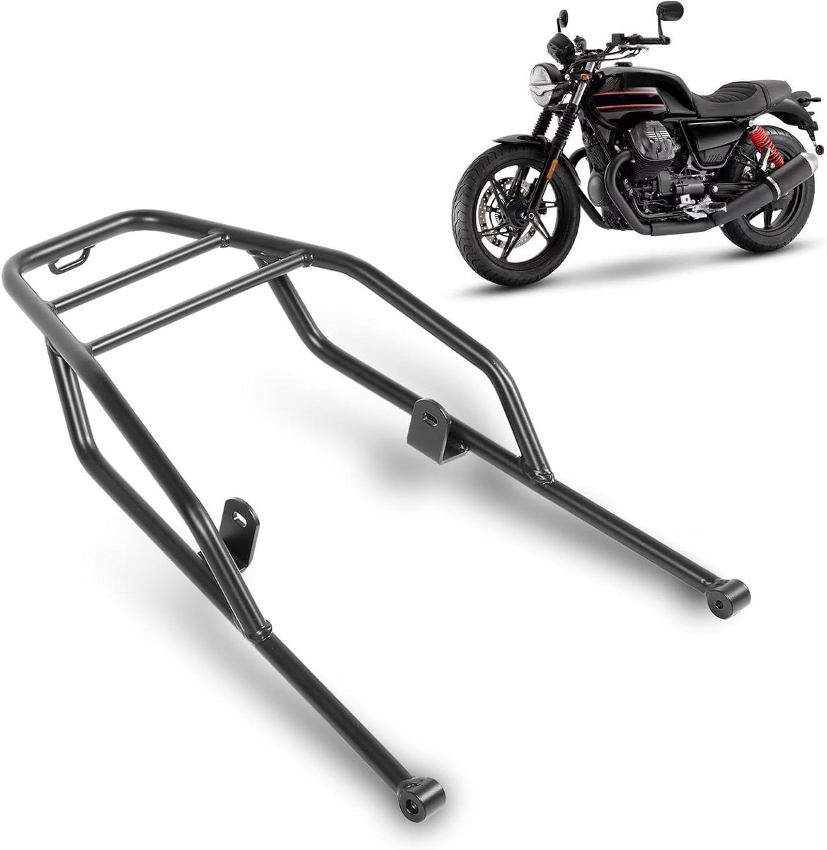 Ronte - Achterrek voor Motorcylce 2021-2024 V7 Stone Special Custom | Bagagerekdrager Achter | Cargo Enduro Bagagerek | Extra opbergruimte op de motor | Stevig en Duurzaam