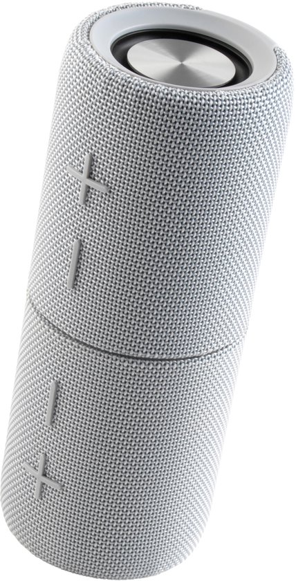 Draadloze Bluetooth speaker Intempo Aria Duo, magnetisch koppelbaar, 20W stereo, IPX4 spatwaterdicht, grijs