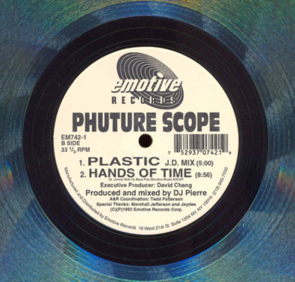 Phuture Scope - Plastic / Hands Of Time (clear Vinyl)
