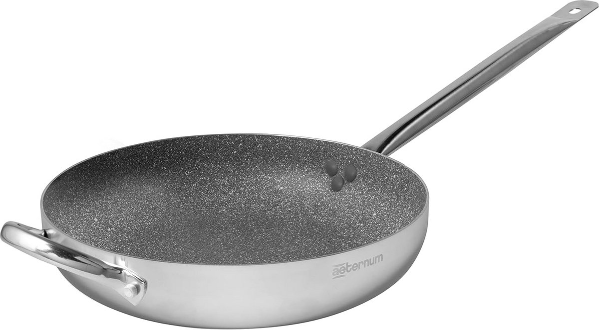 36 cm aluminium antiaanbakpan voor groot gezin met Petravera Plus coating