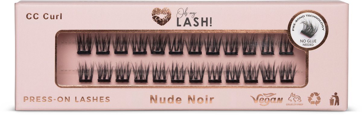 Oh My Lash - Nude Noir - 10mm - Press On - Pre Glued - DIY Wimperextensions - Enkele maat