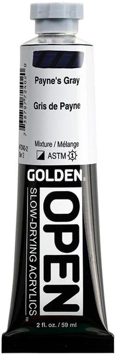 Golden OPEN Acrylverf Paynes Grijs 59 ml