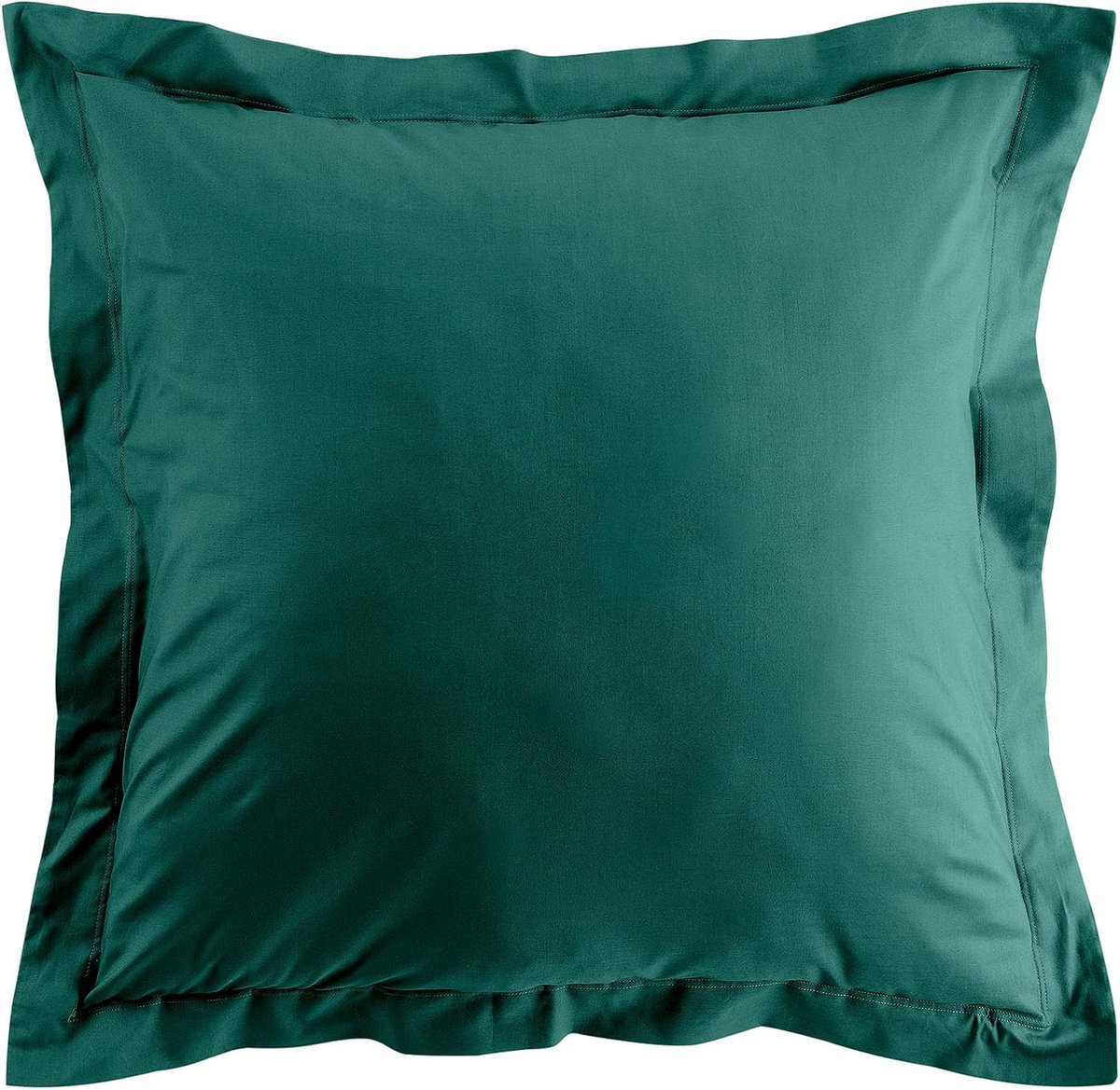 Famanu Biolina smaragd kussensloop (63 x 63 cm), 100% biologisch katoen Emerald