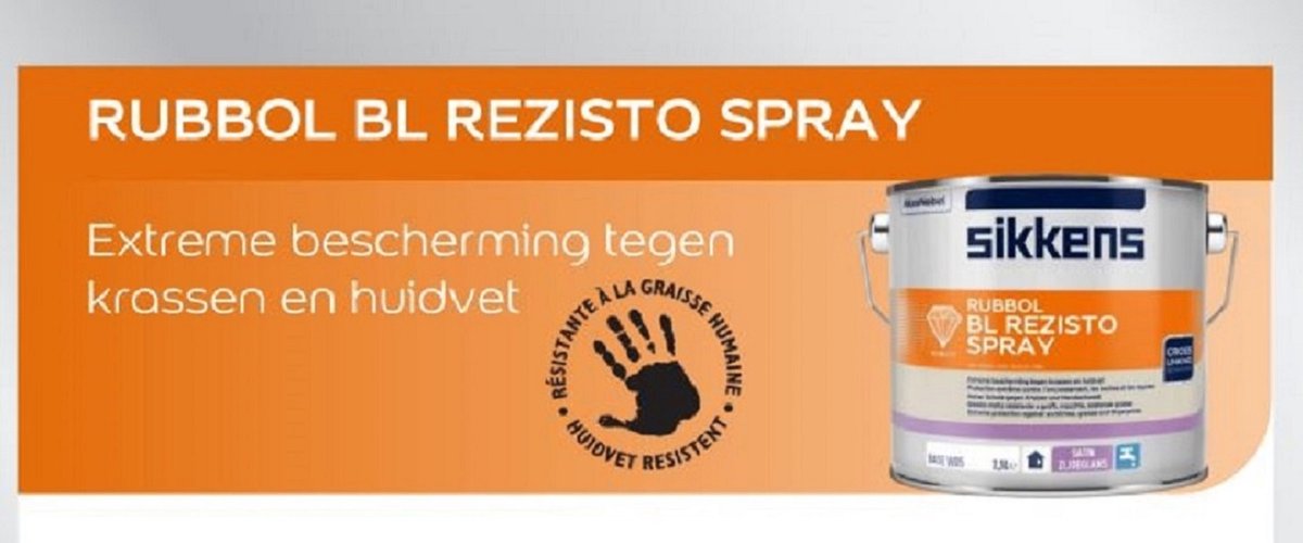 Sikkens Rubbol BL Rezisto Spray - 2,5 l - 4-6 m²/l - Lak - Afwerkingslaag – foto 3