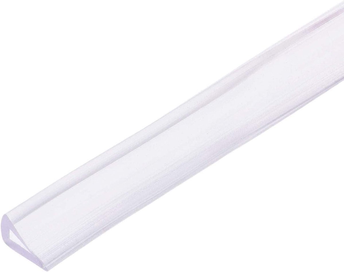 Ronte - PVC U-Seal kanaalrandbeschermerblad voor 1-3 mm rand - transparant - 1 meter lengte - 0,39 inch hoogte - randbeschermer - beschermstrip - kantafwerking
