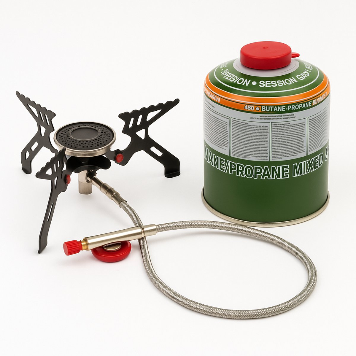 NGT Compact High Output Gas Stove met 450g Gasbus