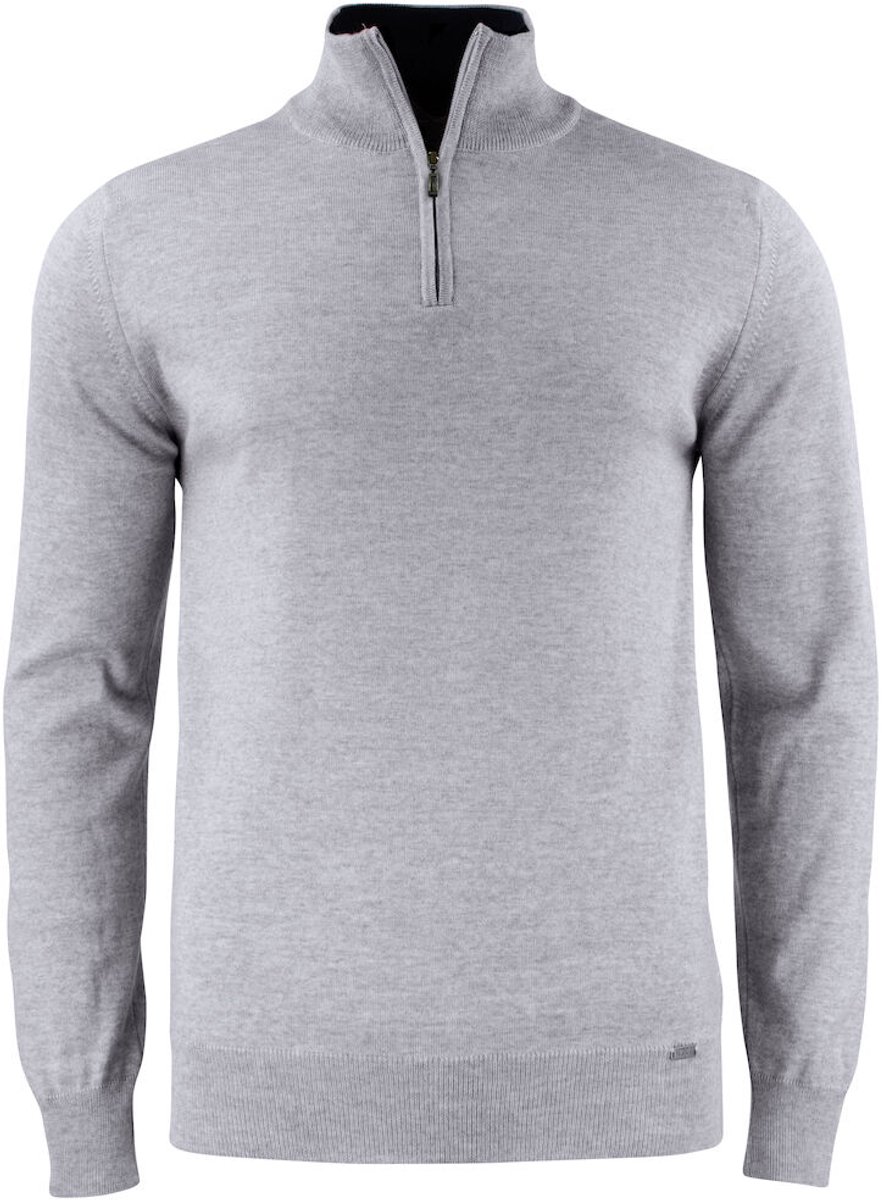 Cutter & Buck Everett HZ Sweater Heren 355420 - Grijs Melange - L